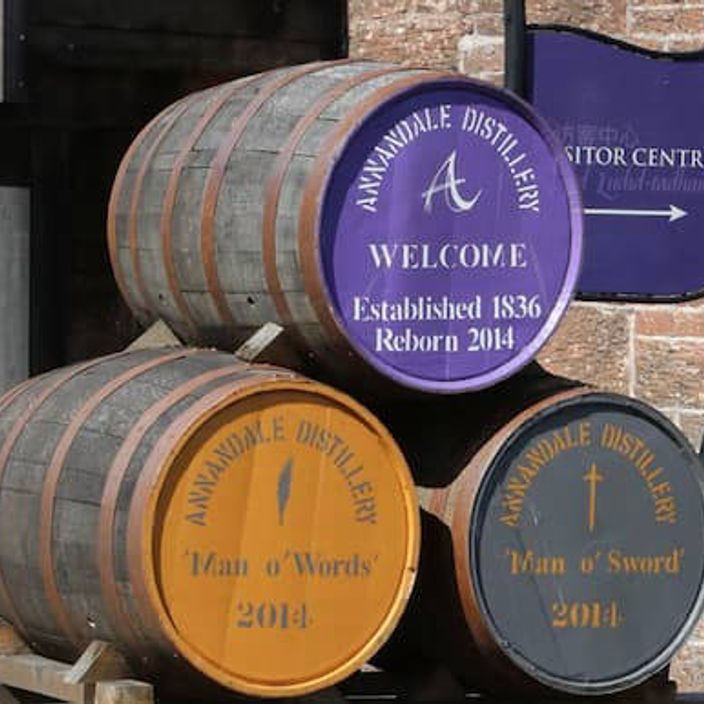 Annandale Whisky Distillery barrels 