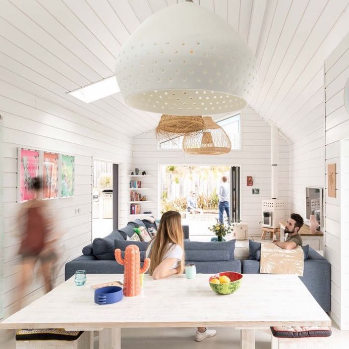 Three Mile Beach chalet living room