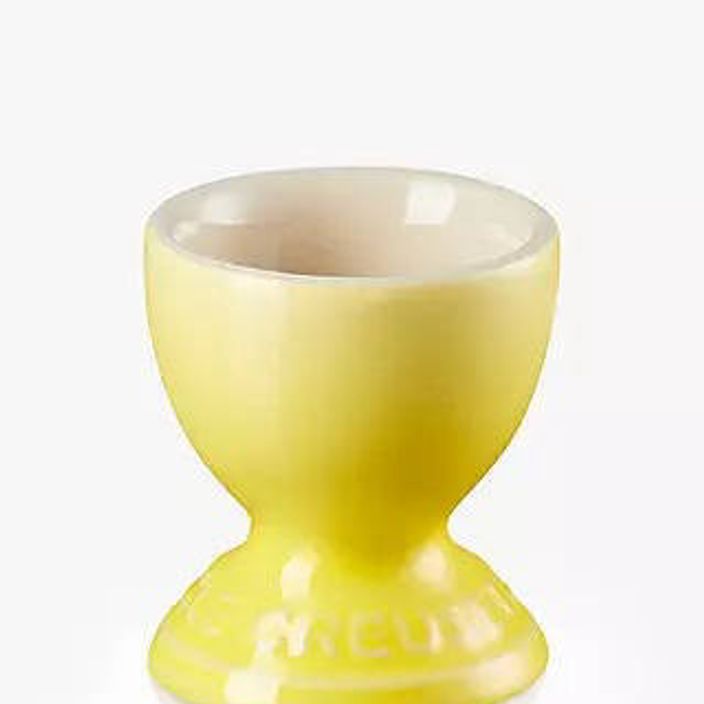 yellow le creuset egg cup