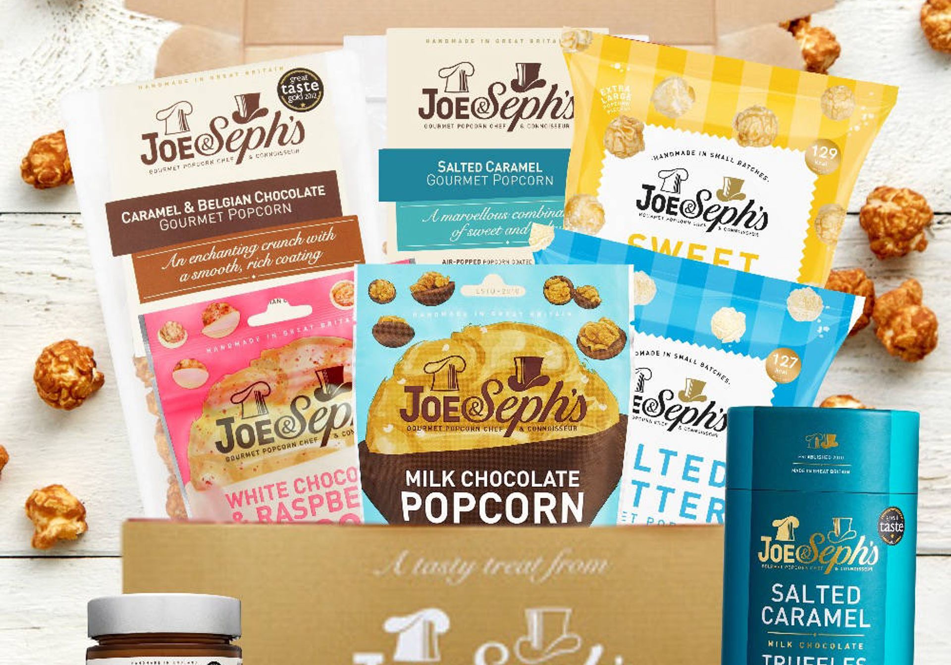 Joe & Seph's Ultimate Indulgence Popcorn Box 