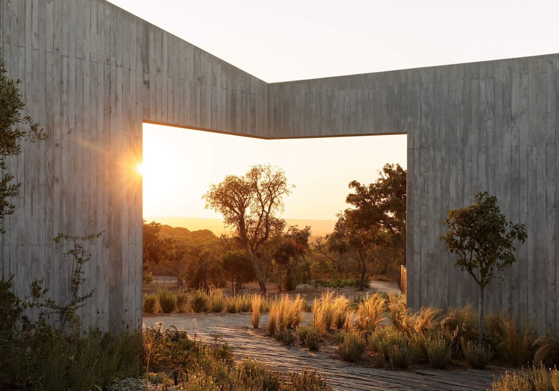 The Manuel Aires Mateus-designed Pa.te.os has just opened in Melides, with four discreet houses that blend into 80 acres of Mediterranean landscape