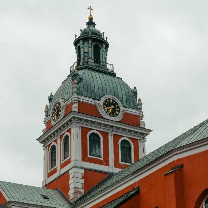 Stockholm red brick church