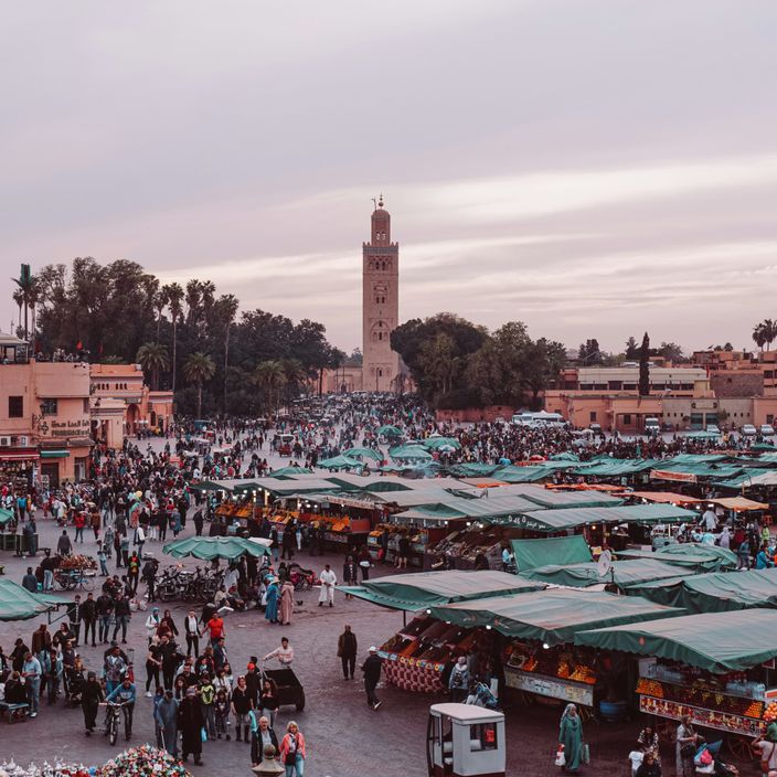 Rooftop at Nomad restaurant in Marrakesh