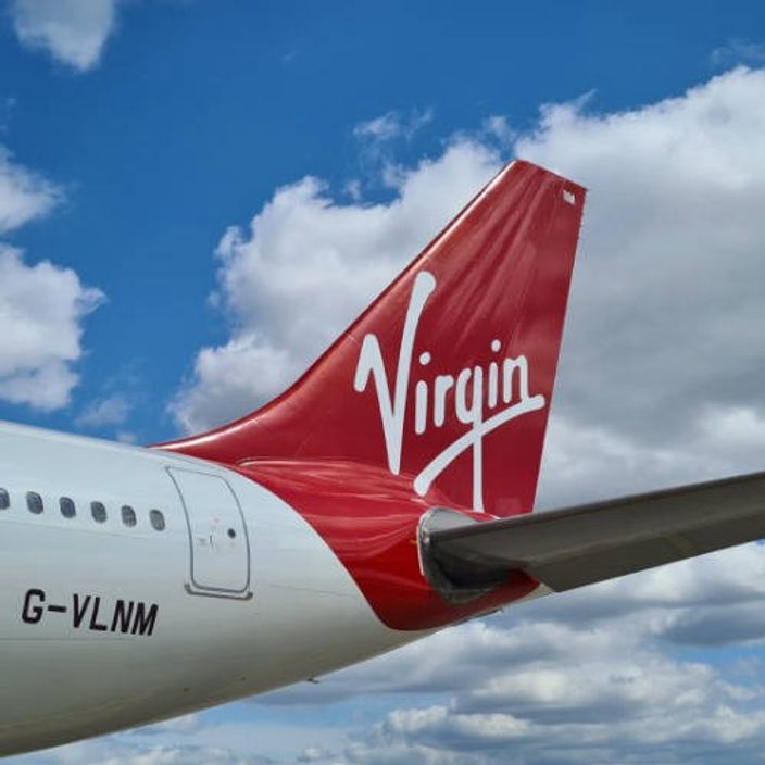 Virgin Atlantic airplane tail