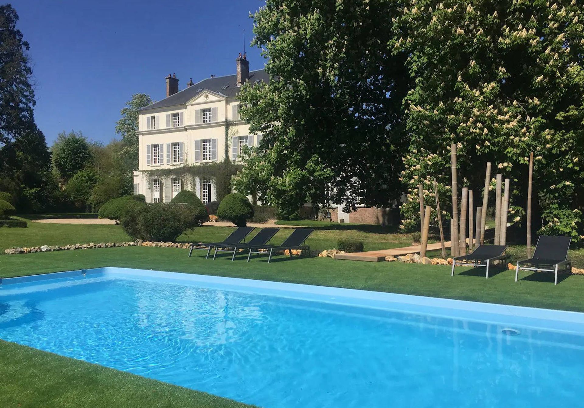Castle in Angerville-la-Campagne, France