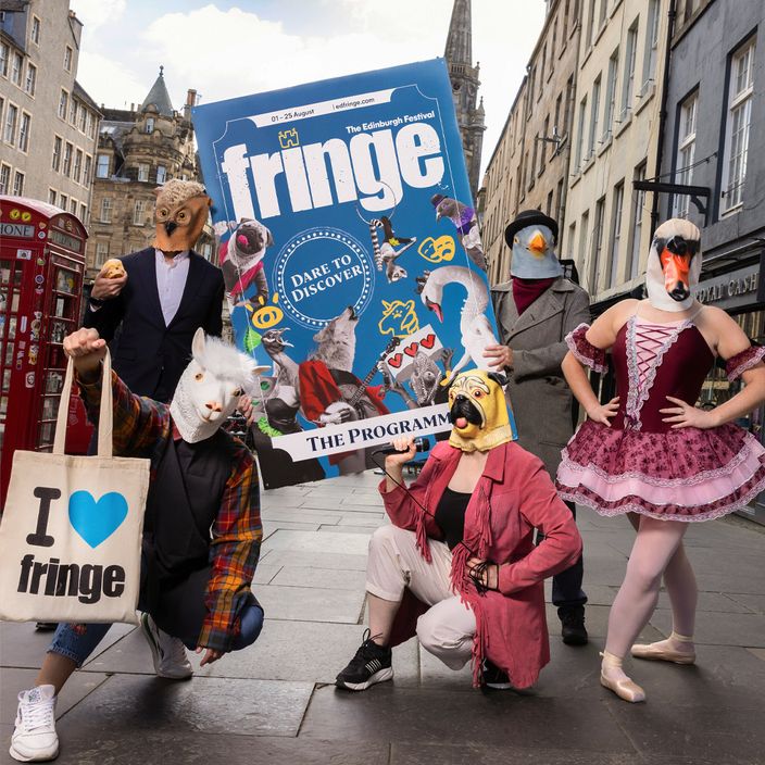 Edinburgh Fringe Festival aerial shot