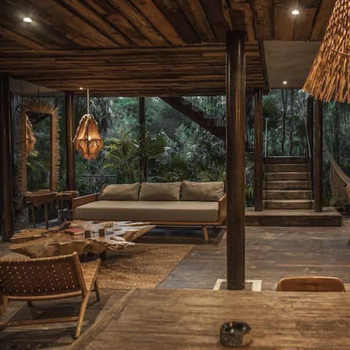 Jungle hotel room