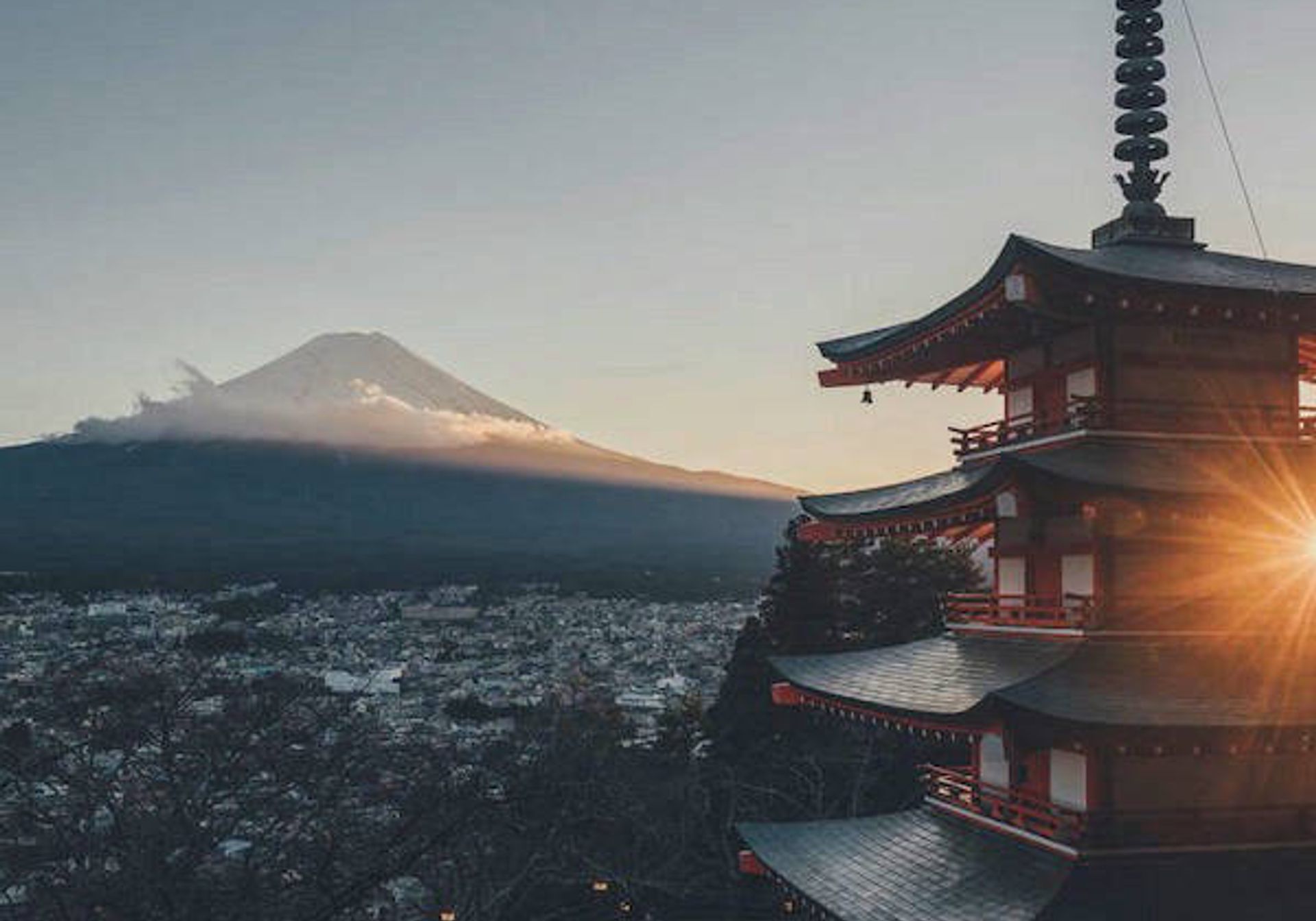 Chureito Pagoda overlooking Mount Fuji