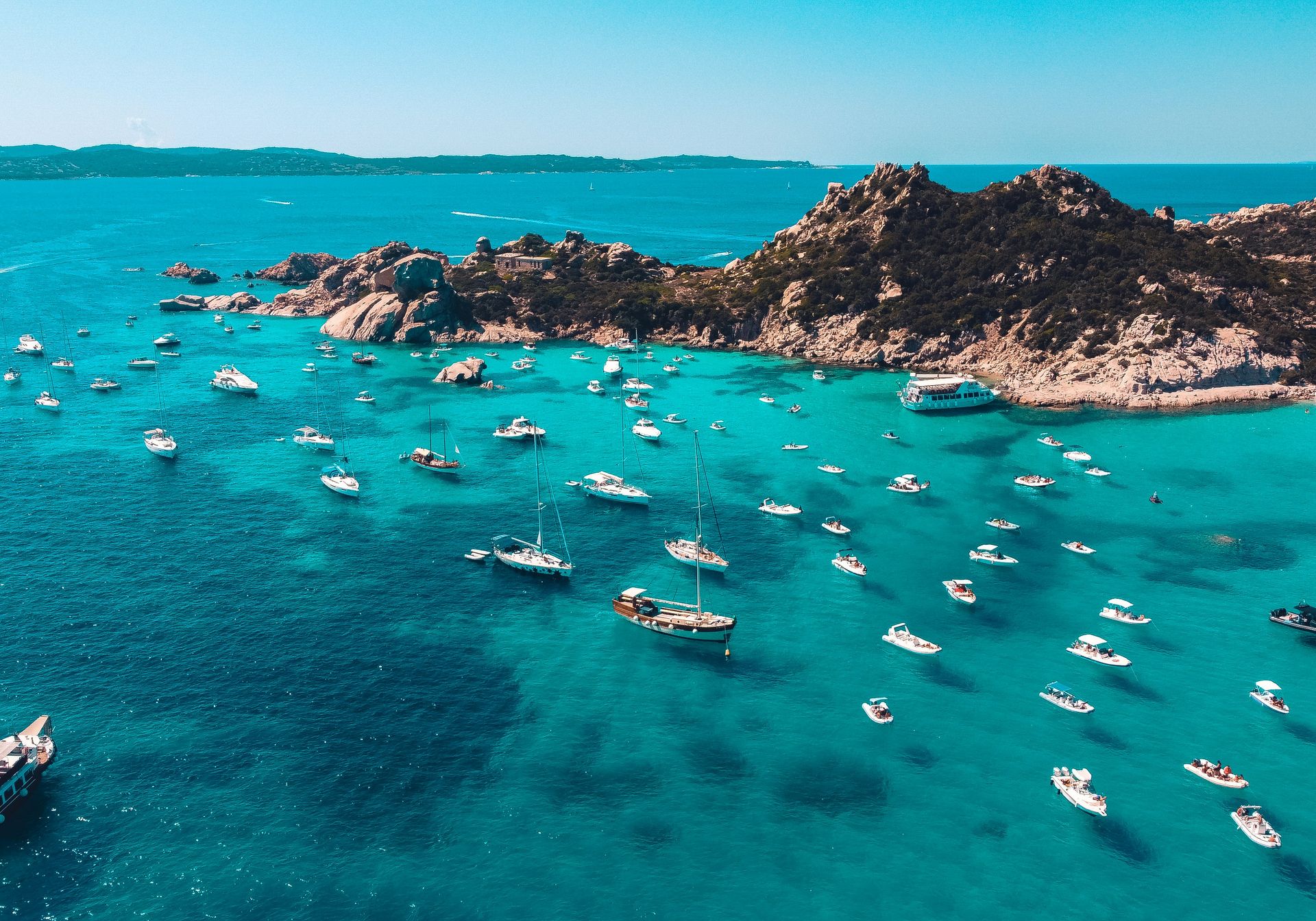Sardinian blue ocean waters