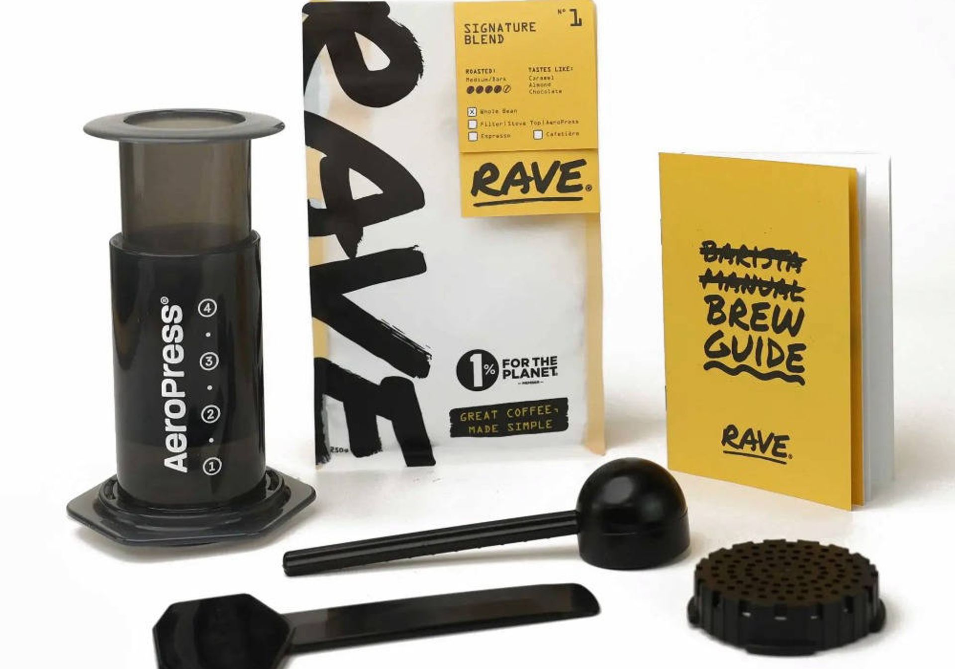 Aeropress Rave Coffee gift set