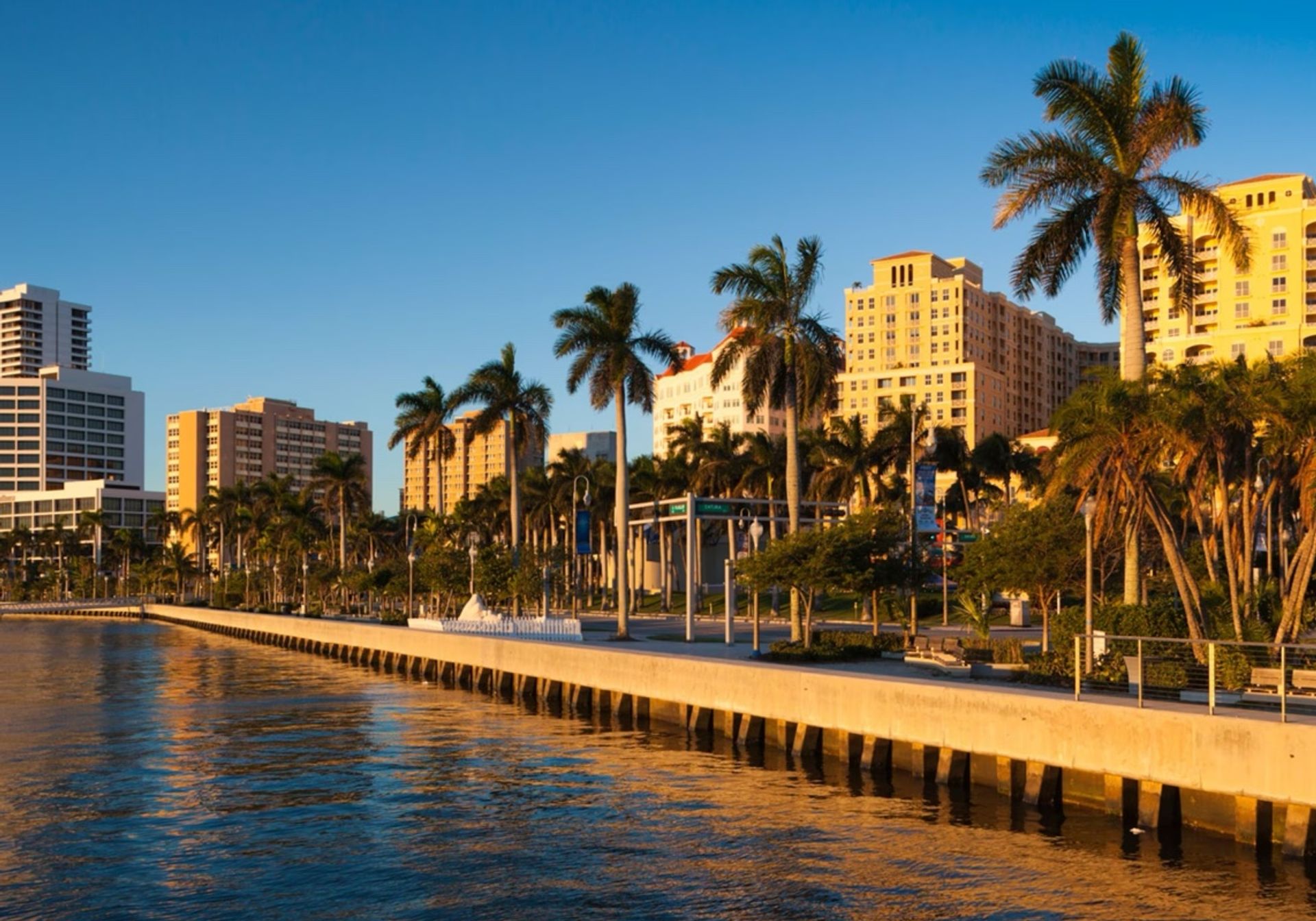 A main avenue in Palm Beach, Florida