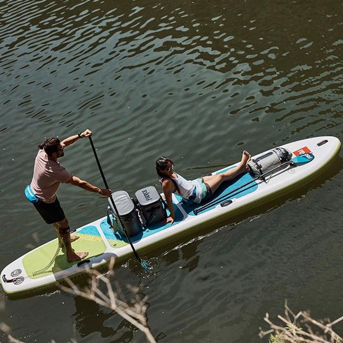 Couple on Inflatable Paddle Board
