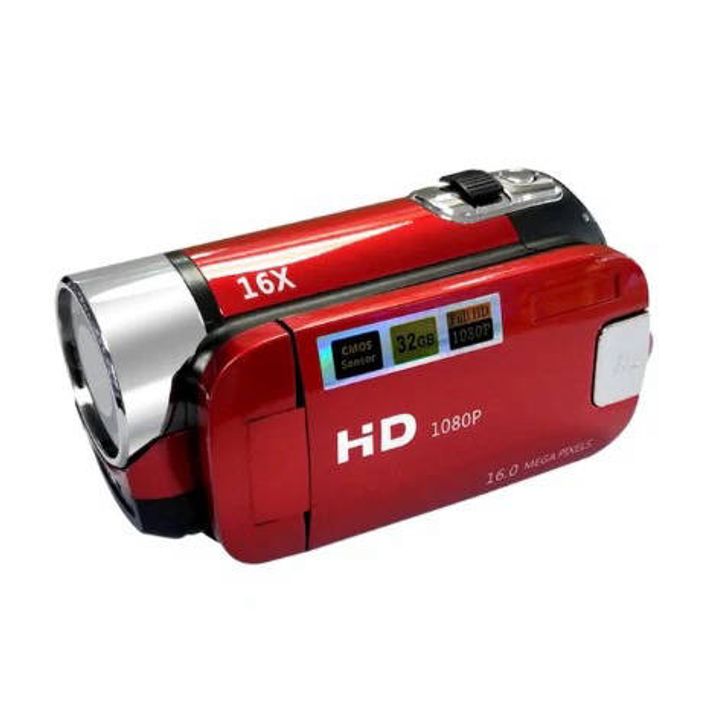 red hand held Camera For Recording 1080P 