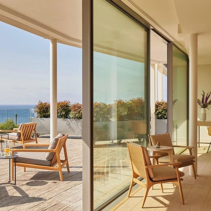 Three Mile Beach chalet living room