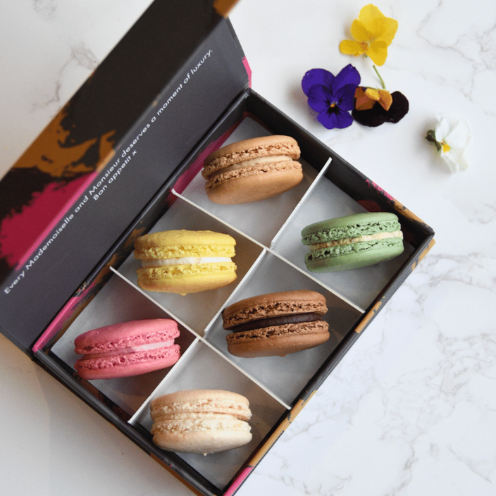 a box of 6 Macarons