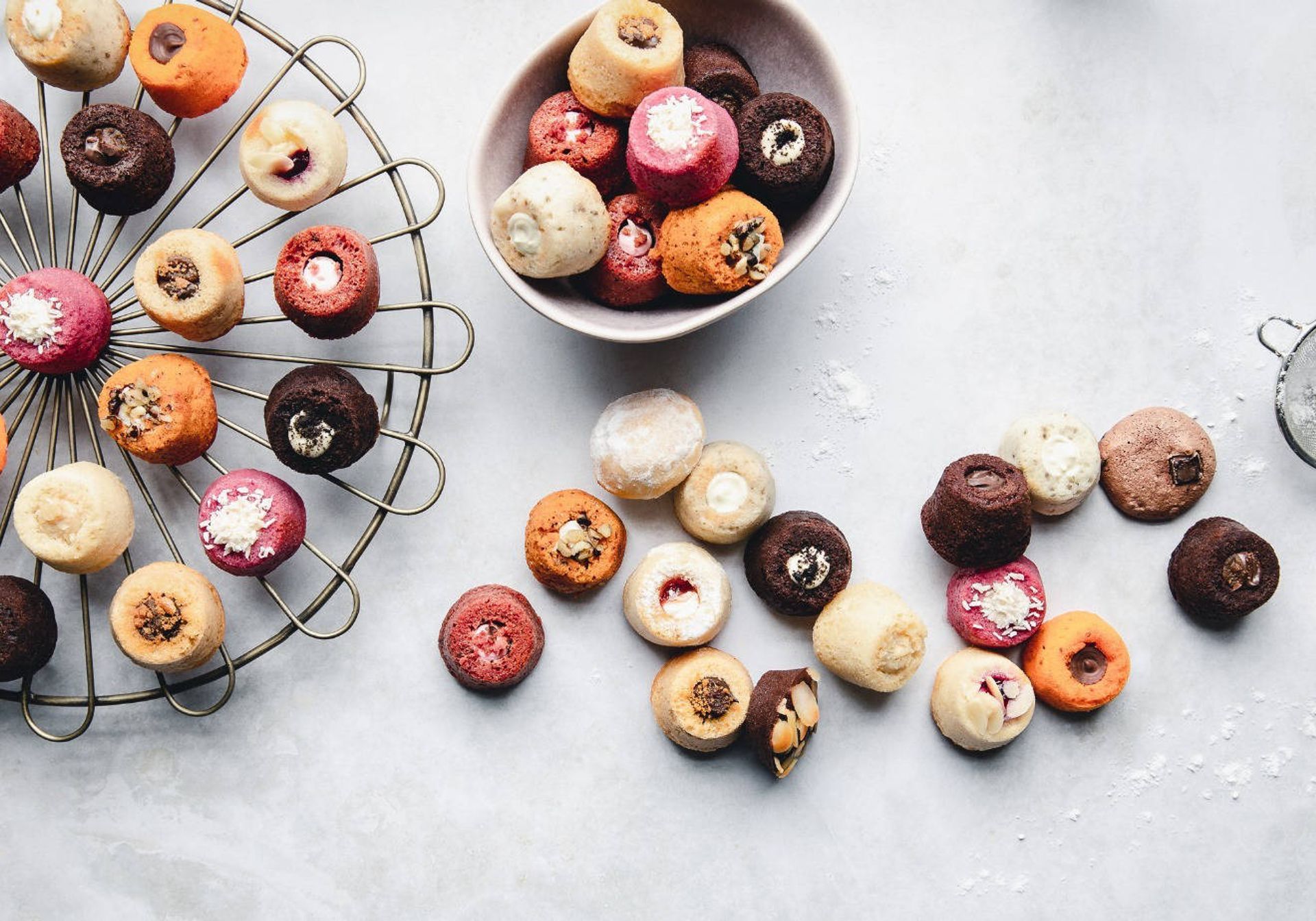 Skinny Bakery cakes on a table