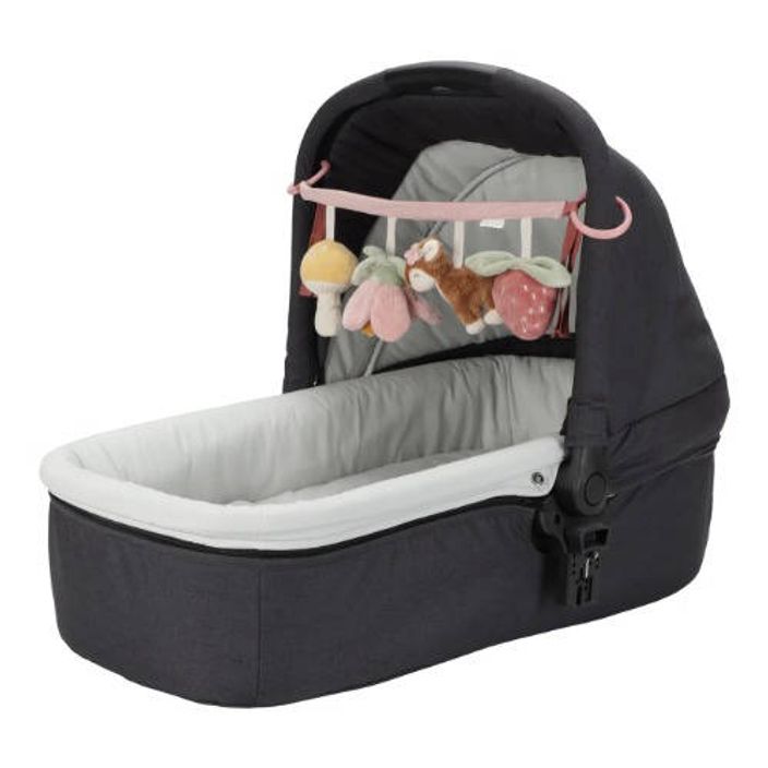 Little Dutch Pram Chain Toy - Fairy Garden on bassinet